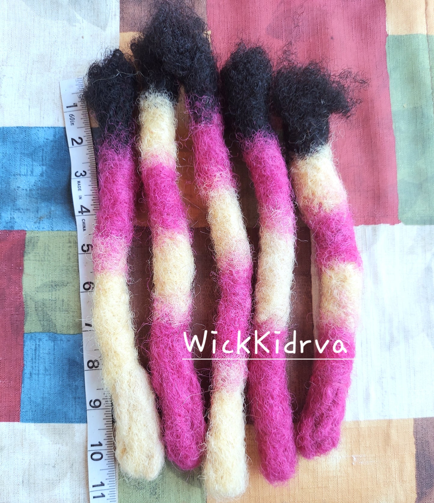 100% Human Hair Jump Rope Wicks| Strawberry Cake | Wickkidrva