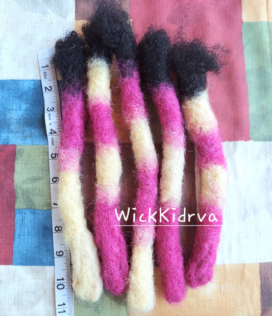 100% Human Hair Jump Rope Wicks| Strawberry Cake | Wickkidrva